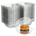 thumbnail image 1 of SHISUYAN 100 Pcs Cupcake Containers Clear Treat Boxes Charcuterie Box Clamshell Take Out Containers Burger Boxes, 1 of 8