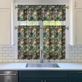 thumbnail image 3 of Kitchen Curtains and Valance Set 36 Inch Tier Pioneer Colorful Floral 3 Pieces Set Dining Room Small Curtain Drapes Cafe Curtains Valance for Home Decor Rod Pocket, 3 of 6