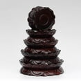 thumbnail image 4 of Pedestal Stand Solid Wood Base Lotus Buddha Statue Base Plant Pedestal Stand Flower Potted Bracket Shelf Potted Plant Display Stand Vase Display, 4 of 5