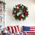 thumbnail image 6 of Nkmbld 4th of July Patriotic Wreath Decorations, Independence Day Star Wreath Red White Blue Spring Door Wreath for Veterans Day, Memorial Day Decor, 6 of 8