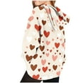 thumbnail image 5 of Lorytime Girl Hoodies with Pockets Valentine Long Sleeve Crewneck Sweatshirts Hearts Pullover Fashionable Tops 7-8 Years, 5 of 6