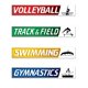 thumbnail image 1 of Recortes de letreros de calle de deportes de verano, (paquete de 12) The Beistle Company 53707, 1 of 1