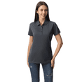 thumbnail image 3 of Zfeel Women High Performance Pure Dry Fit Poly Polo, Comfortable Short Sleeve Shirt, Iron Grey, XL, 3 of 6