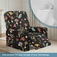 thumbnail image 3 of Xoenoiee Butterfly Mushroom Flower Pattern Recliner Chair Covers, Stretch Recliner Cover with Elastic Bottom, Soft Lazy Boy Reclining Rocker Slipcover for Living Room, 3 of 7