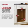 thumbnail image 5 of Rev-A-Shelf 35 Qt Pullout Bottom Mount Trash Cans w/ Soft-Close, 4WCBM-18DM-2, Gray, 5 of 11