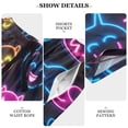 thumbnail image 6 of Men’s Sleep Shorts Relaxed Fit Lounge Pants with Pockets Mens Pajama Loungewear Home Wear Comfort Cartoon Smiling Faces XX-Large, 6 of 7
