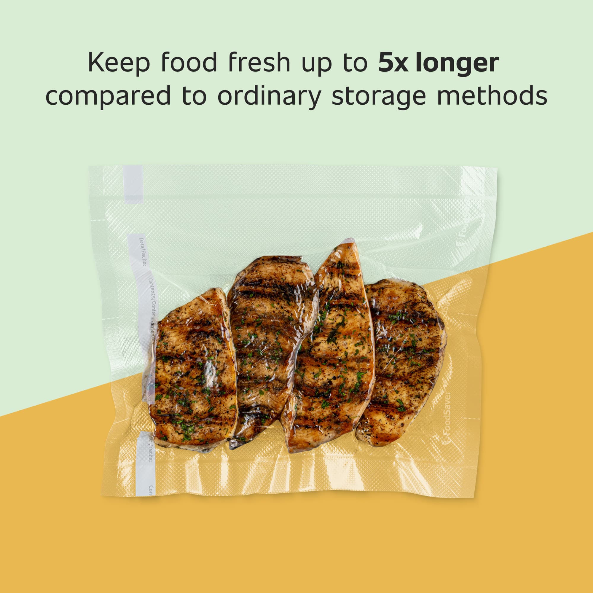 FoodSaver 8" x 11' Vacuum Heat-Seal Rolls Combo Pack photo 2