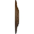 thumbnail image 4 of Ekena Millwork 17 5/8"OD X 3 5/8"ID X 1 7/8"P Orleans Ceiling Medallion (Fits Canopies up to 4 5/8"), Hand-Painted Root Beer Crackle, 4 of 7