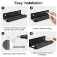 thumbnail image 5 of EEEkit Wall Mount Fit for Nintendo Switch 2, Metal Dock Wall Bracket Kit with 1 Controller Holder, 12 Game Card Holders, 2 Joy-Con Hooks, Near or Behind TV, 5 of 7