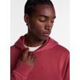 thumbnail image 4 of No Boundaries Boxy Fit Oversized Fleece Hoodie with Long Sleeves, Men's XS-4XLT, 4 of 5