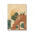 thumbnail image 1 of Cuadros de arte de pared de paisaje bohemio, pintura abstracta de terracota, puesta de sol, Colina, desierto, carteles impresos para sala de estar, decoración del hogar, 1 of 4
