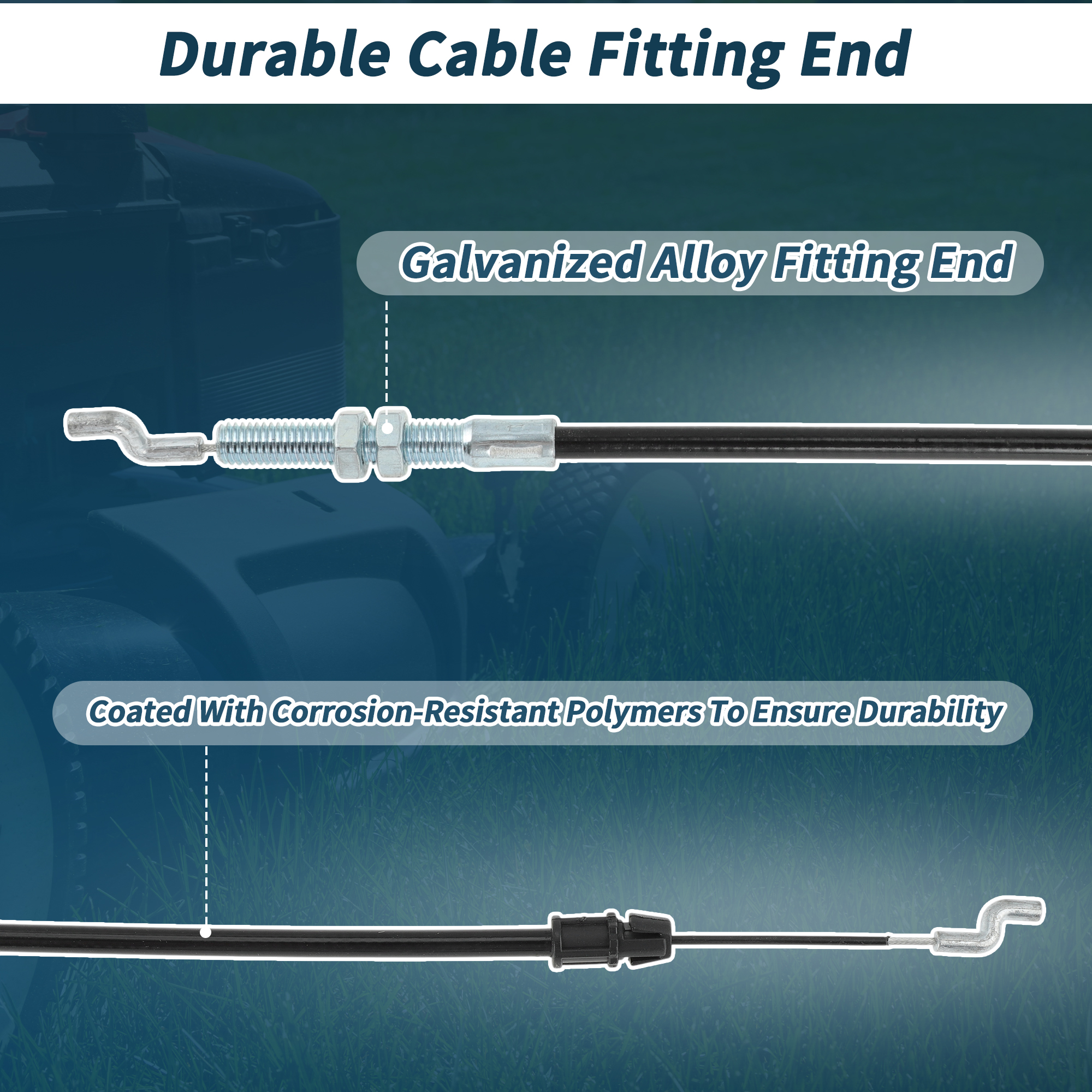 Unique Bargains No.351311 Shift Cable for DR Power All Terrain Mowers and More