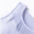 thumbnail image 5 of Lopecy-Sta Women’s Sports Bra High Neck Mesh Layered Longline High Support Workout Top Removable Padded Seamless Bra for Gym and Daily Wear, 5 of 9