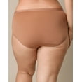thumbnail image 2 of Playtex Microfiber Hipster Underwear Pack, Full Coverage, Moisture-Wicking, 3-Pack Iced Brown/Bronzed Chestnut/Black 3XL Women's, 2 of 4