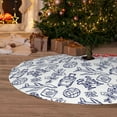 thumbnail image 6 of Sikiie World Travel2 30-48 inches {designName} Print Christmas Tree Skirt Snowman Xmas Tree Skirt with Edge Christmas Decorations for Holiday Party48", 6 of 7