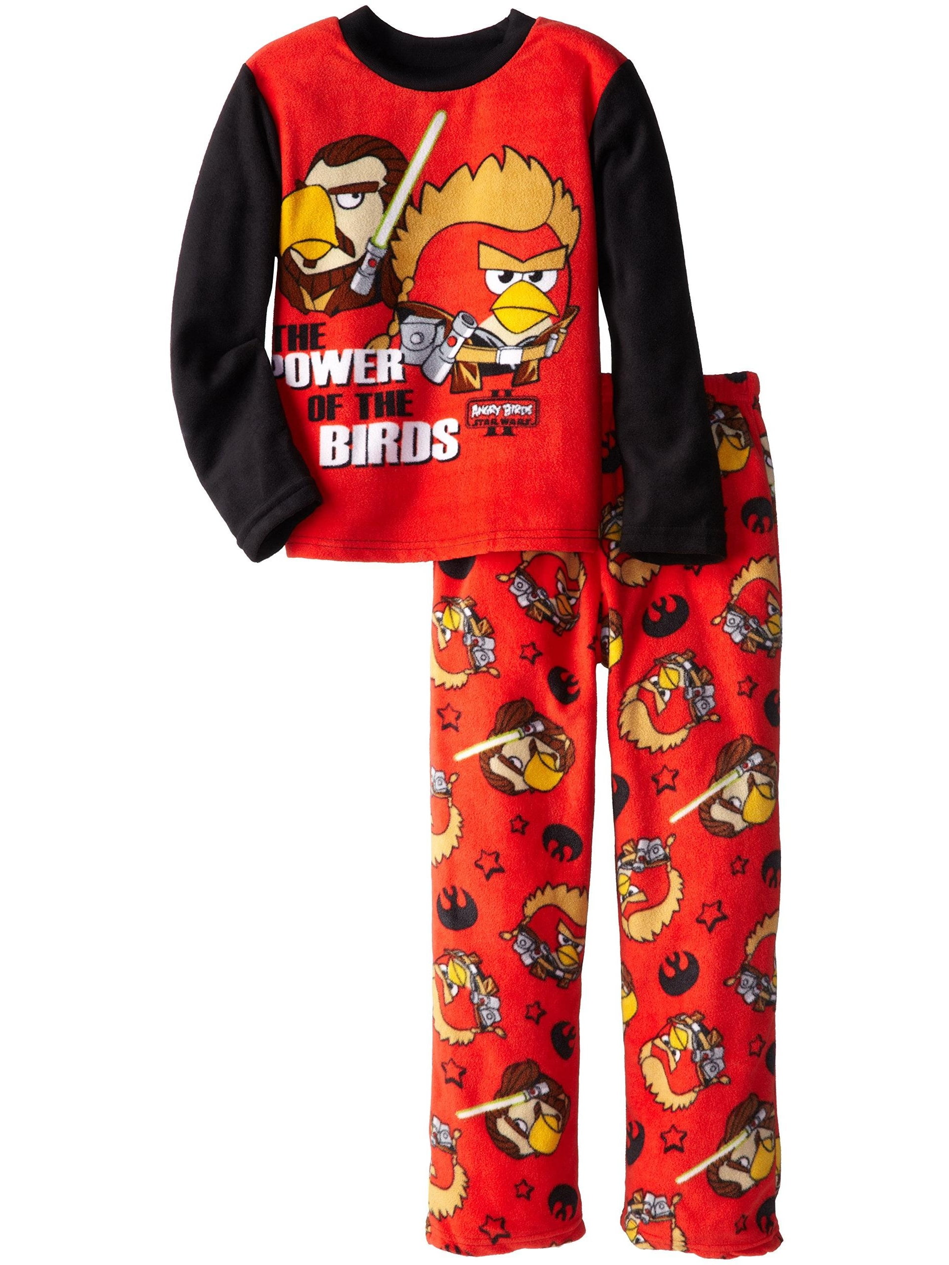 Angry Birds Little Boys' Fleece Pajama Set 410, Angry Birds, Size 8