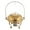 Gold, variant on 8L/8.5QT Gold Chafing Dishes, Stainless Steel Round Chafer, Hanging Lid Dining Stove with Water&Food Pan for Wedding Parties Banquets Events