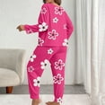 thumbnail image 5 of Enjoytime Matching Sets Women Clothing Floral Printed Crewneck Long Sleeve Tops with Pants 2 Piece Sleepwear Casual Plus Size Pajama Set, 5 of 5