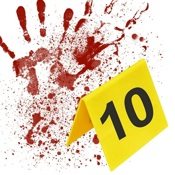 Marcadores Escena Detectives Marcador Del Crimen Acrílico Suministros para Fiesta Halloween