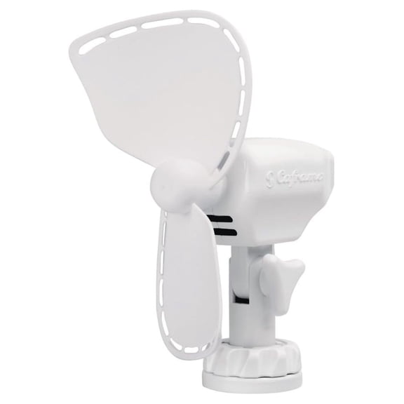 Ultimate 747 12V 2-Speed 7" Fan w/Lighter Plug - White
