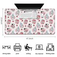 thumbnail image 5 of Long Mouse Pads for Desk,White Cow Milk Pattern Desk Mats on Top Of Desks, Desk Mouse Pad Extra Large with 3mm Non-Slip Base and Stitched Edge for Gaming,Office,Work,Home 47.3"x23.6", 5 of 6