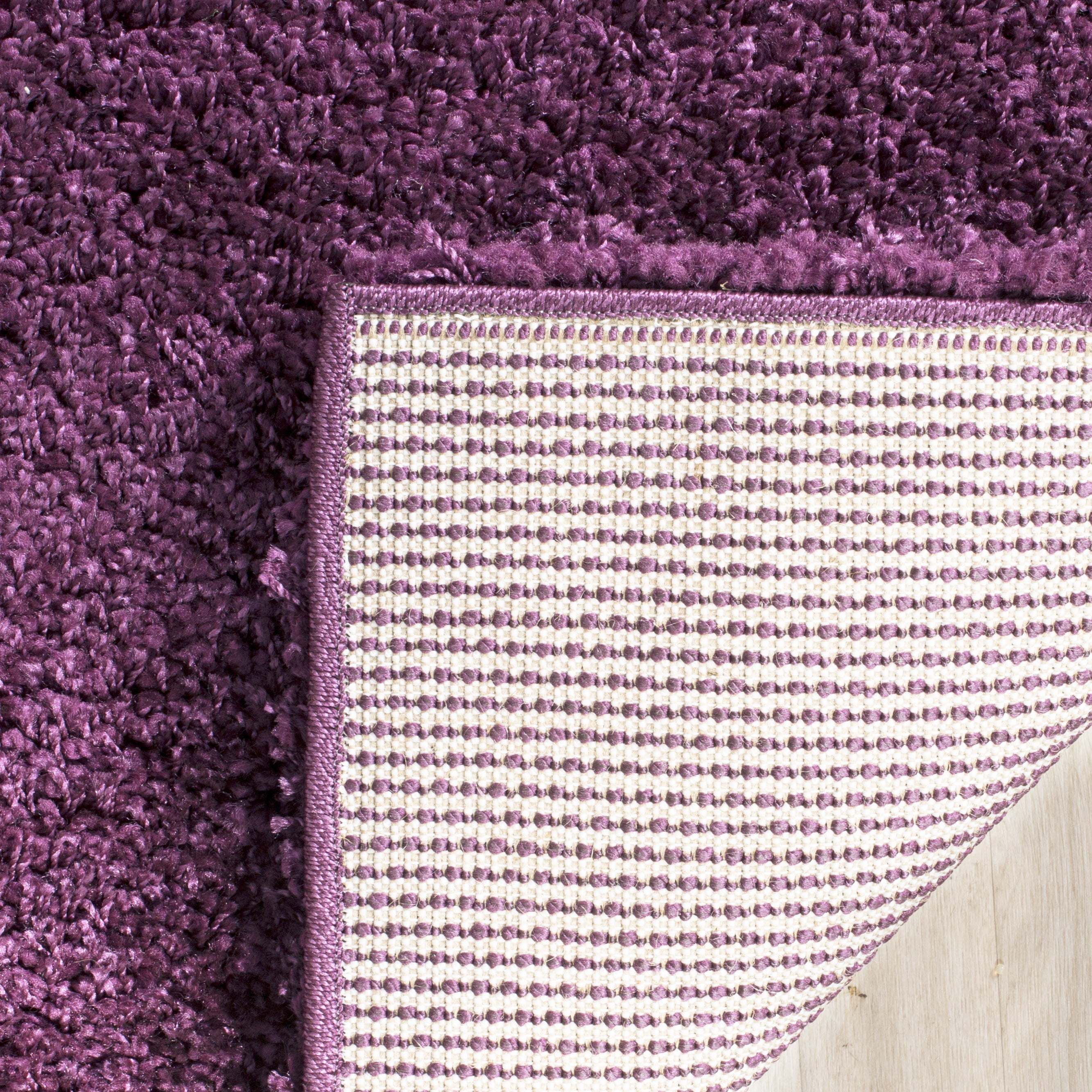 SAFAVIEH California Plush Solid Shag Area Rug, Purple, 9'6" x 13' - Large - Modern Design, Purple, Non-Shedding & Easy Cleaning, Ultra Plush Thick Pile, Ideal for Living Room, Bedroom