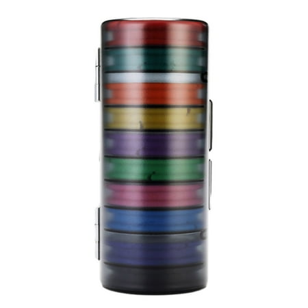 Fishing Line Spool Box Magnetic Lock Silicone Winding Board Organizer Tackle Storage Case