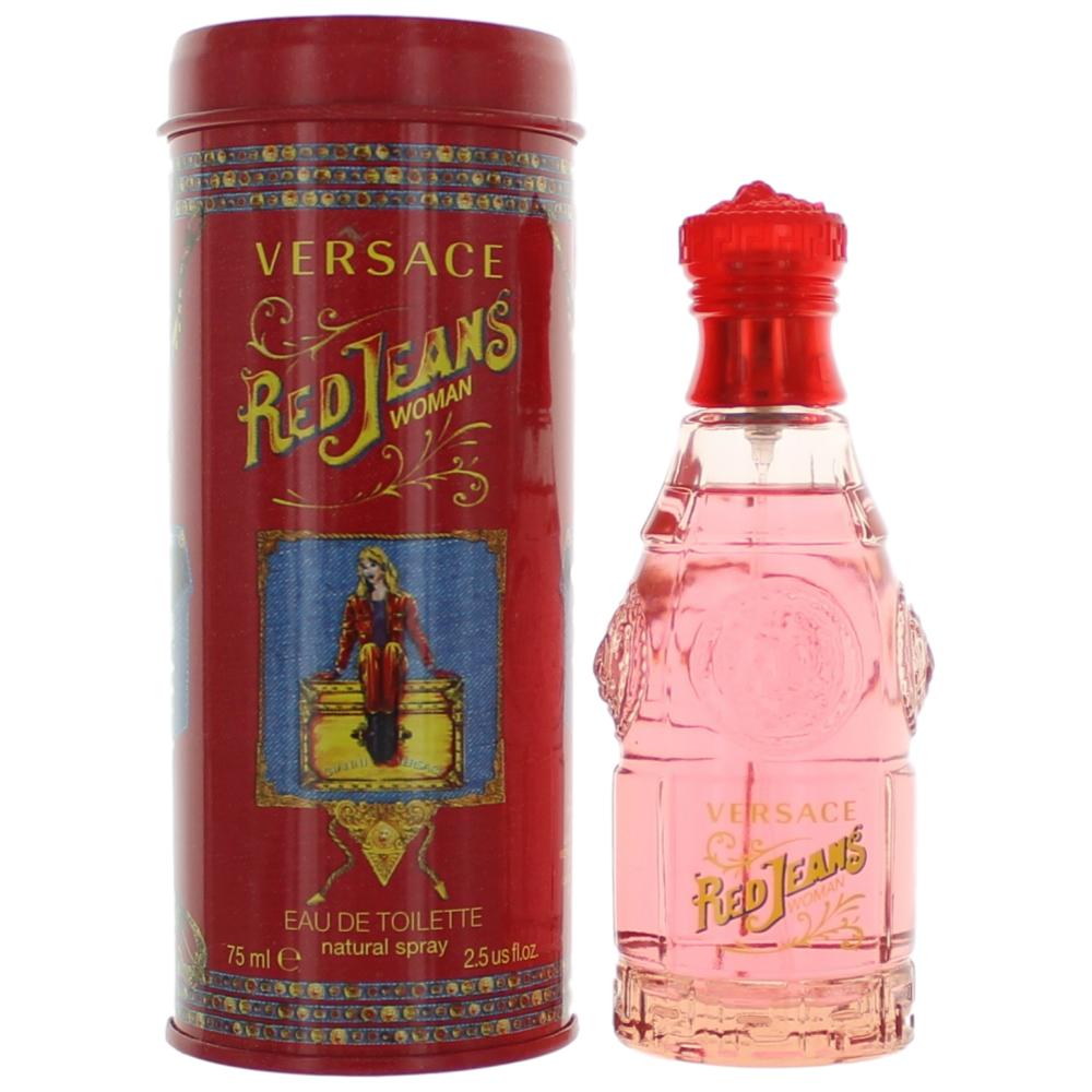 Versace Red Jeans Eau de Toilette, Perfume for Women 2.5 Oz