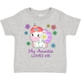 thumbnail image 3 of Inktastic My Auntie Loves Me Cute Unicorn Boys or Girls Toddler T-Shirt, 3 of 5