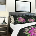thumbnail image 4 of Designart 'Perfect Fractal Flower in Purple & Green' Modern & Contemporary Duvet Cover Set, 4 of 4