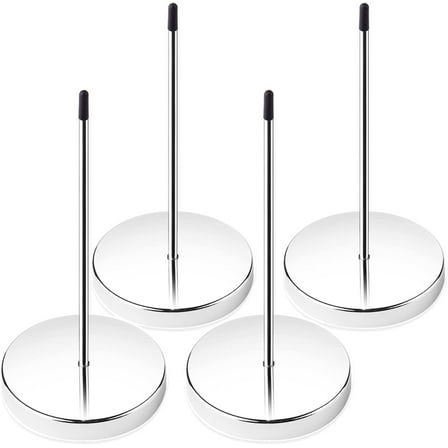 4pcs Desk Receipt Holder Bill Fork Receipt Spike Stick Silver Restaurant Check Spindle 5.5 Inch by …