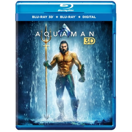 Aquaman (3D Blu-ray + Blu-ray + Digital Copy) (Best 3d Dvds Blu Ray)