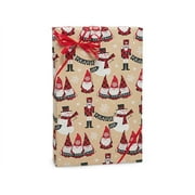 Pack of 1, Buffalo Plaid Wishes Kraft Gift Wrap Paper, 24"x85' Cutter Roll for Celebration, Party, Holiday, Birthday and Events, Made in USA