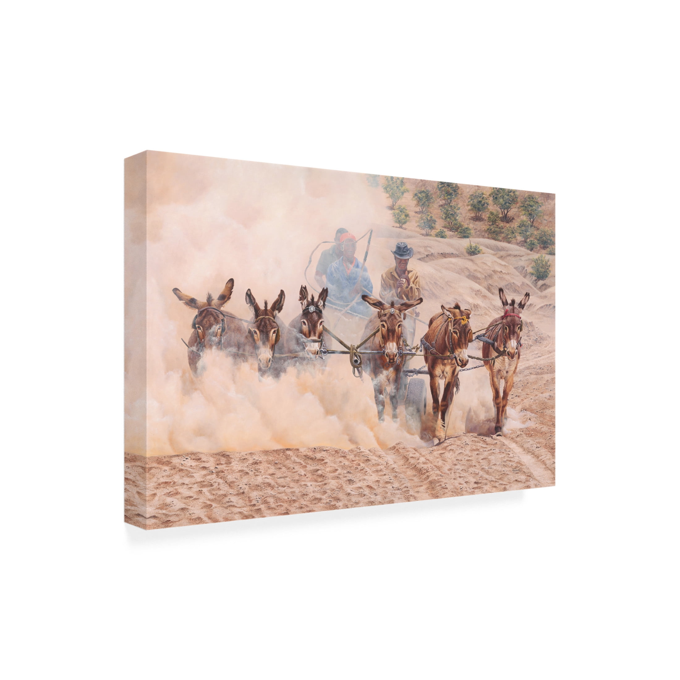 Canvas Wall Art - Delene Lambert 'Kalahari Ferrari' Wall Art for Living Room, Bedroom, or Office Décor by Trademark Fine Art - 24 x 16 Inches