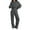 Dark Gray #012-A3, variant on Women's 2 Piece Oversized Hoodie Sweatsuit Set Baggy Wide Leg Sweatpants Casual Lounge Outfit Navy S