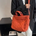 thumbnail image 3 of Bolso de mano acolchado para mujer, bolso de mano tipo hobo, ligero, con relleno, de nailon, tipo bandolera, 3 of 6