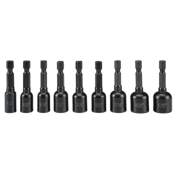 Quick Release SAE Magnetic Nutsetter Set, 9 Pc