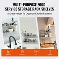 thumbnail image 6 of BENTISM 2PCS 30" x 8.6" Wall Mounted Stainless Steel Shelf,44 lbs Load Capacity Wall Mount Floating Shelving for Restaurant, Kitchen, Bar, Home, and Hotel, 6 of 9