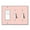 Rocker / Toggle Combo (3-Gang), variant on WIRESTER 1-Gang Toggle Light Switch Wall Plate/Switch Plate Cover, Solid Pink