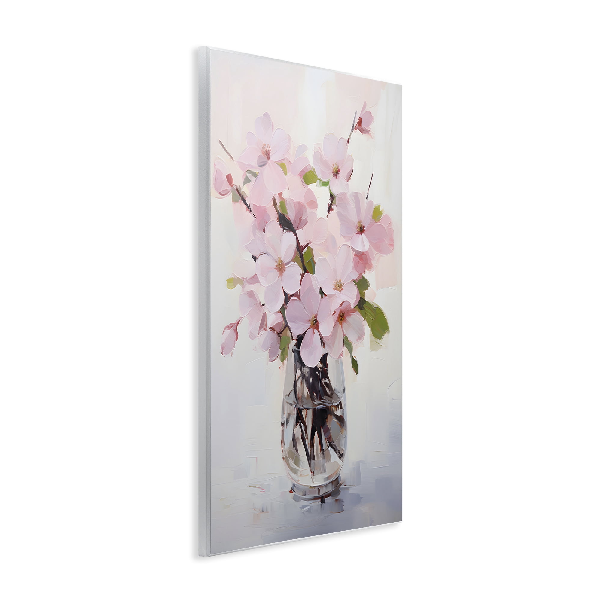 Stupell Industries Rosy Flower Vase Botanical & Floral Painting Unframed Art Print Wall Art, 13 x 19