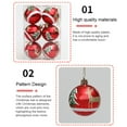thumbnail image 6 of 6 Pcs Christmas Ball Ornaments 2.36" Xmas Tree Painting Balls Xmas Tree Decorations Hanging Ball for Holiday Christmas Wedding Party Decorations, 6 of 9