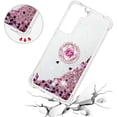 thumbnail image 5 of for Samsung Galaxy S22 Plus Glitter Case with Ring Holder, Bling Sparkle Floating Liquid Soft TPU Cushion Fashion Girly Women Girls Clear Case Cover for Samsung Galaxy S22 Plus  Rose Gold, 5 of 14