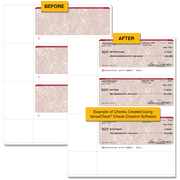 VersaCheck Personal Checks - Burgundy Classic - 250 Sheets, 750 checks Form 3001