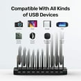 thumbnail image 2 of Unitek USB Charging Station, 10 USB Fast Ports Charge Docking Station and Adjustable Dividers, Multi Device Charger Organizer Compatible with iPad, i, 2 of 7