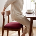 thumbnail image 5 of Stretch Dining Chair Seat Covers Elastic Scratch Resistant Dustproof Chair Cushion Slipcover for Kitchen Dining Room Restaurant Seat Protector, 5 of 6