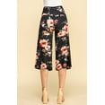 thumbnail image 4 of Made by Johnny Women's Knit Culottes Pants S BLACK_FLORAL, 4 of 6
