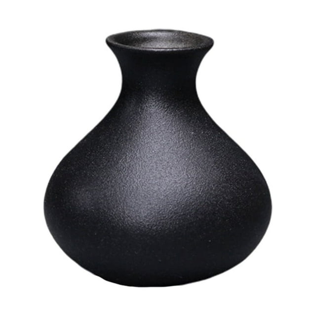 Ceramic Mini Vase Household Crafts Desktop Vase Decoration Home Furnishings Ornaments for Home Table Black