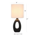 thumbnail image 6 of Home Decor Collection Table Lamp, Black Ceramic, 21"H, 6 of 8
