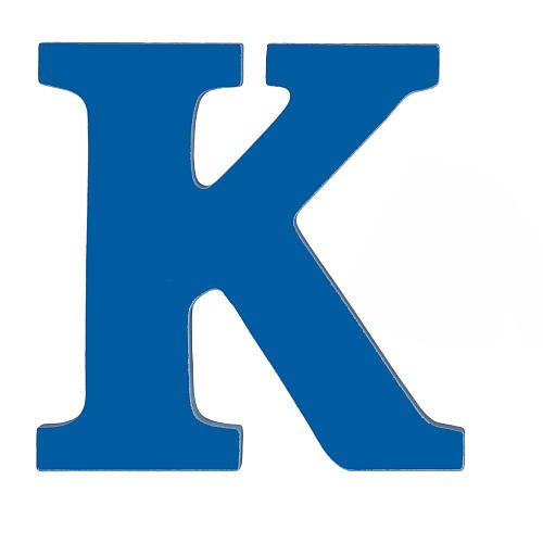 8 Inch Wall Hanging Wood Letter K Blue 8 Inch Ready To Hang Wooden Letters Mounting Hardware Not Included By Sallysstore Walmart Com Walmart Com