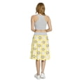 thumbnail image 5 of Women's Gardening Almond Shaped Petal A-line Printed Skirt Casual Wear, L, Yellow Black Pale Grey, by Ambesonne, 5 of 6